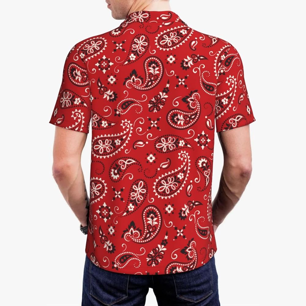 fr2ゴルフ Paisley Full Pattern Polo Shirt Paisley Putter Men's Polo | Navy | William Murray Golf